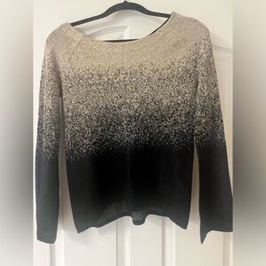 White House Black Market gently used sweater. Gold and black size XS